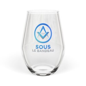 Verres à Vin 'Santé Maçonnique' - L'Élixir de la Connaissance"